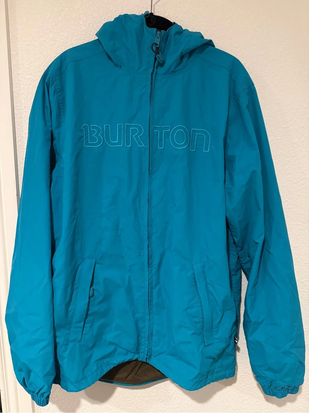 Vintage Burton Men’s Blue Hooded Ski Snowboard Jacket